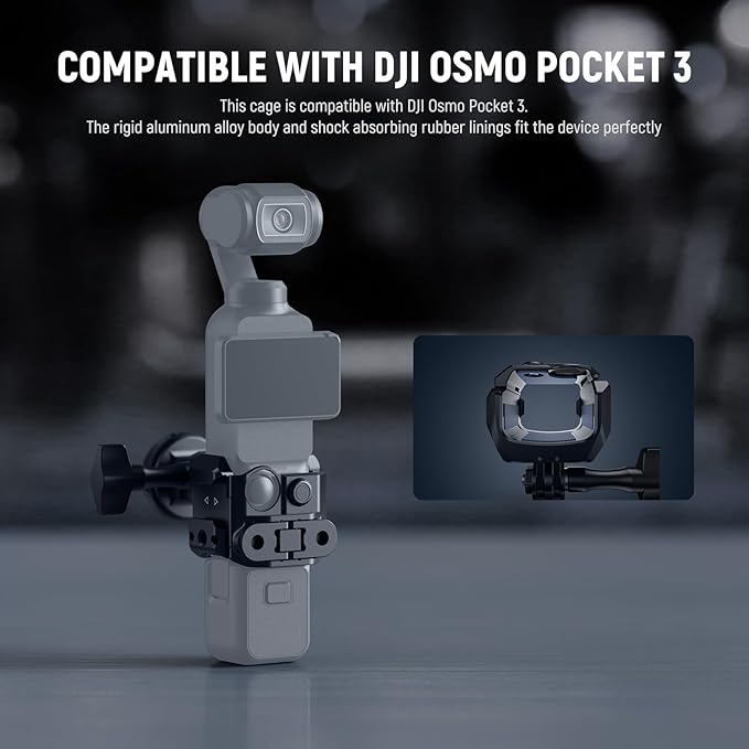 Video Recording Rig with Action Camera Extension Adapter