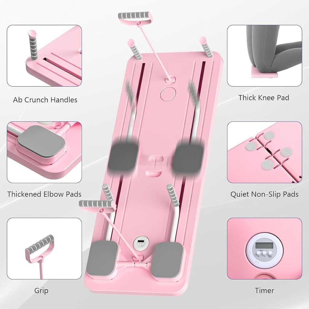 7 in 1 Pilates Board,Portable Reformer Abdominal Plate