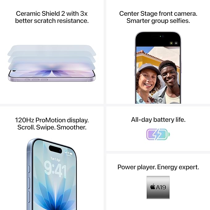 Apple iPhone 17 256 GB: 6.3-inch Display with ProMotion