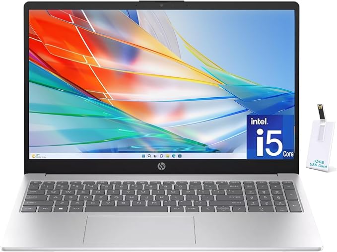 HP 15.6" Laptop, 13th Gen Intel Core i5