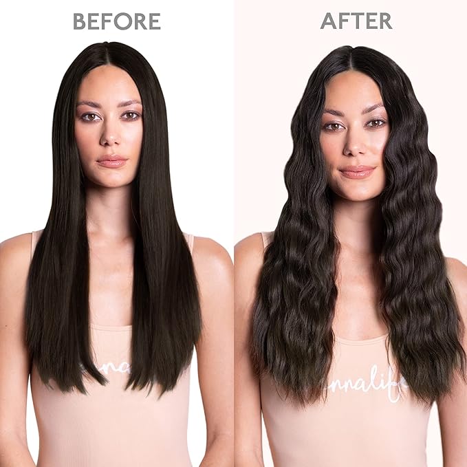 Human Hair Extensions, 16 Inch 120g 7pcs Dark