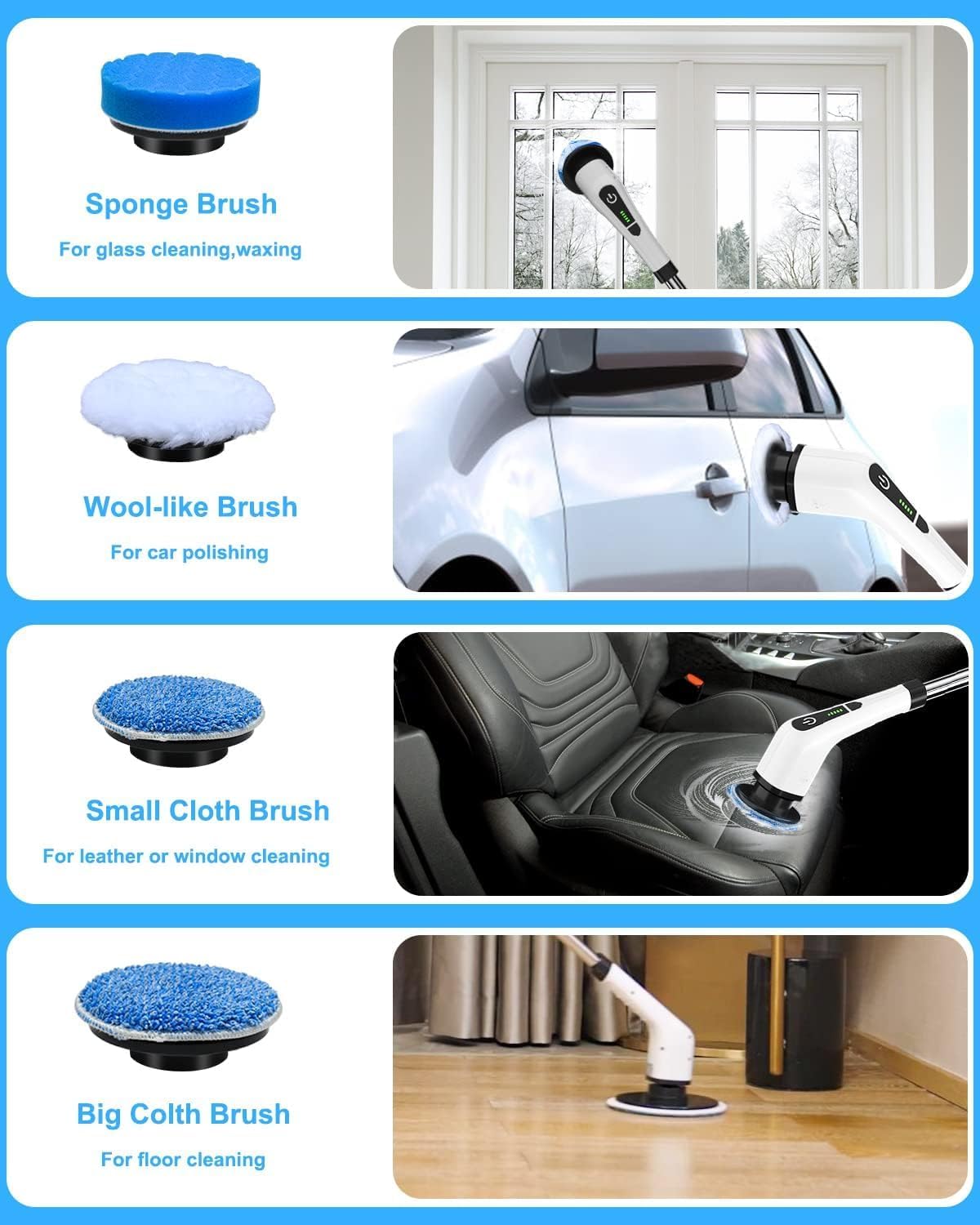 Electric Cleaning Brush Scrubber