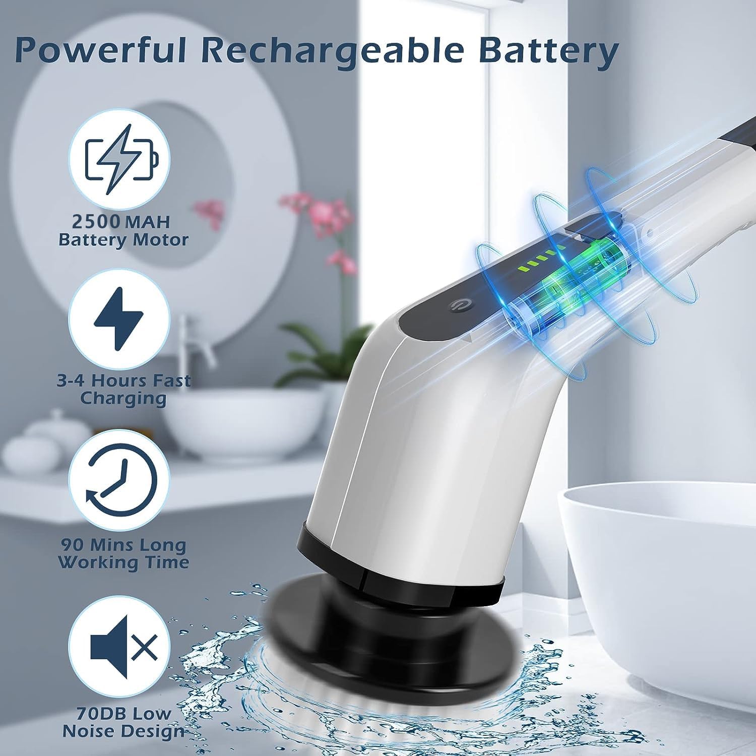 Electric Cleaning Brush Scrubber