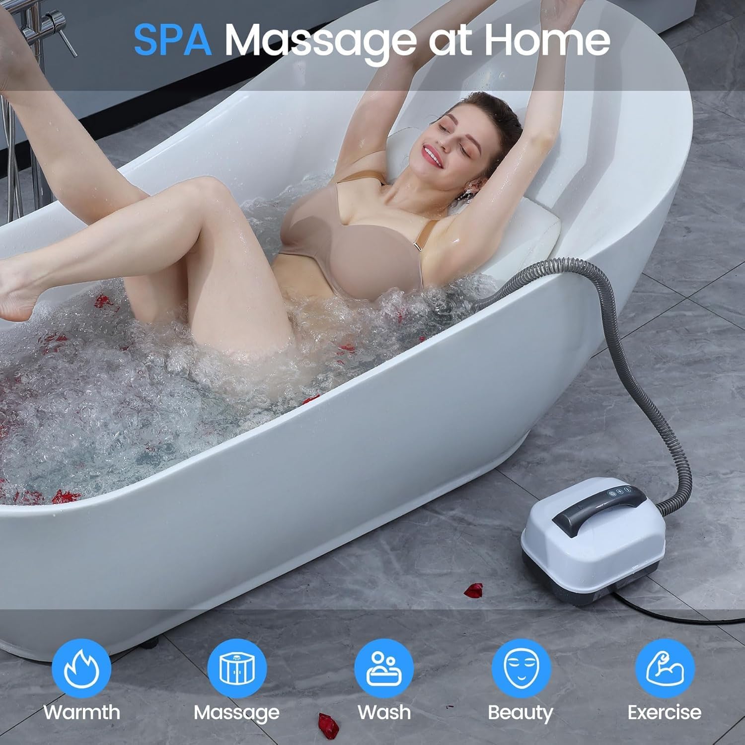 Portable Home surfing massage bath mat SPA hydrotherapy machine
