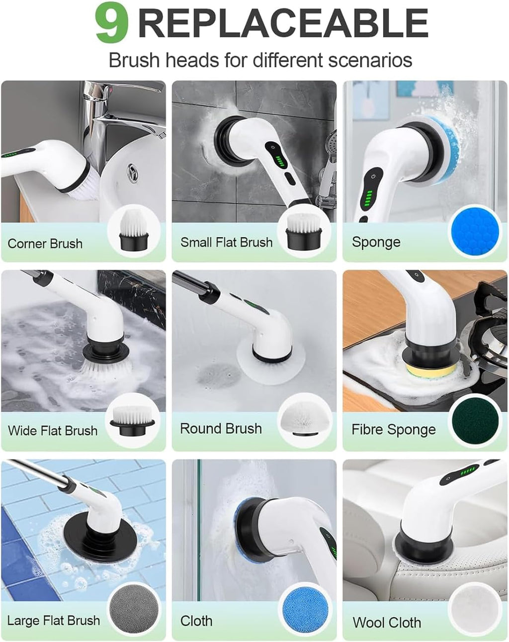 Electric Cleaning Brush Scrubber