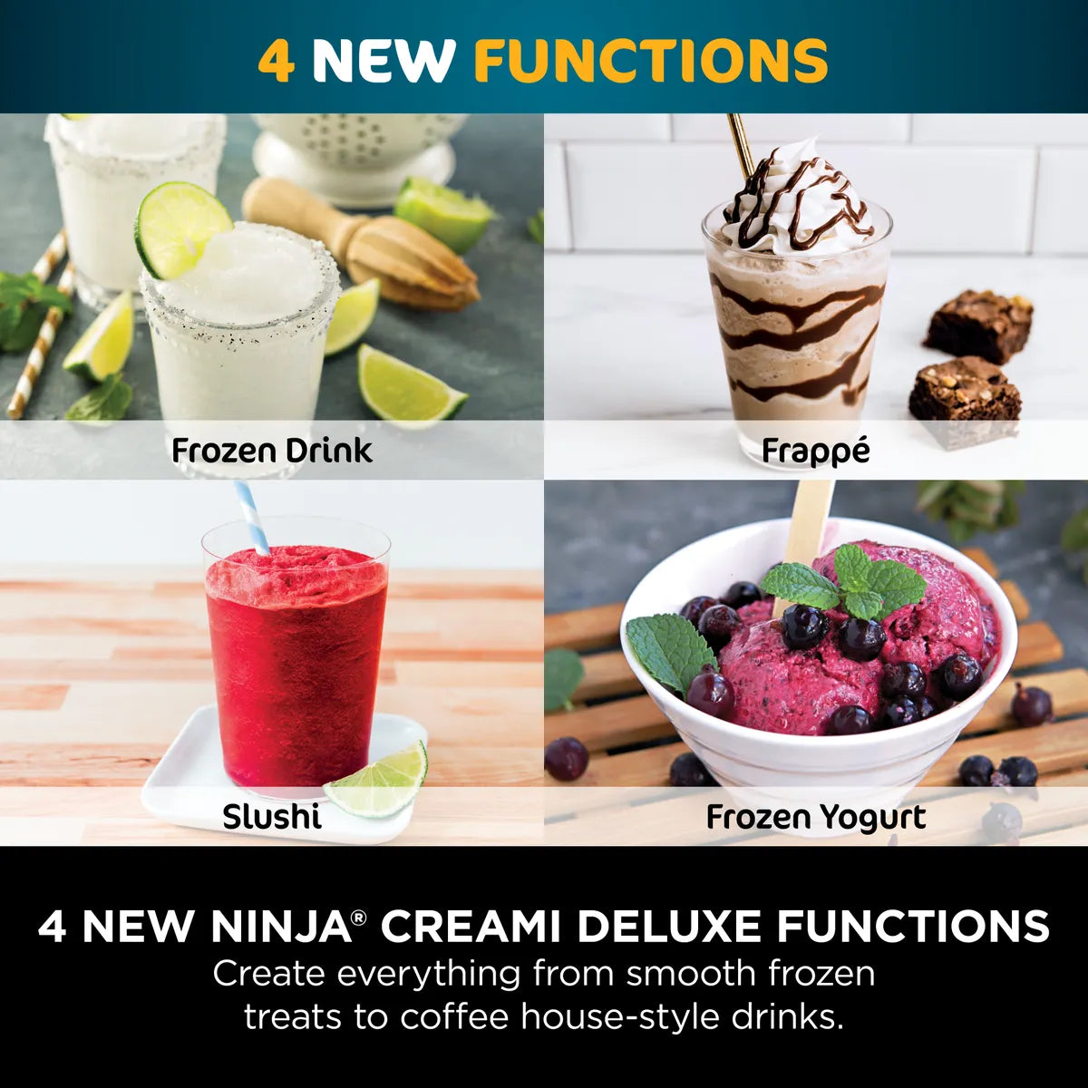 Ninja CREAMi Deluxe 10 in 1 Ice Cream & Frozen Drink Maker