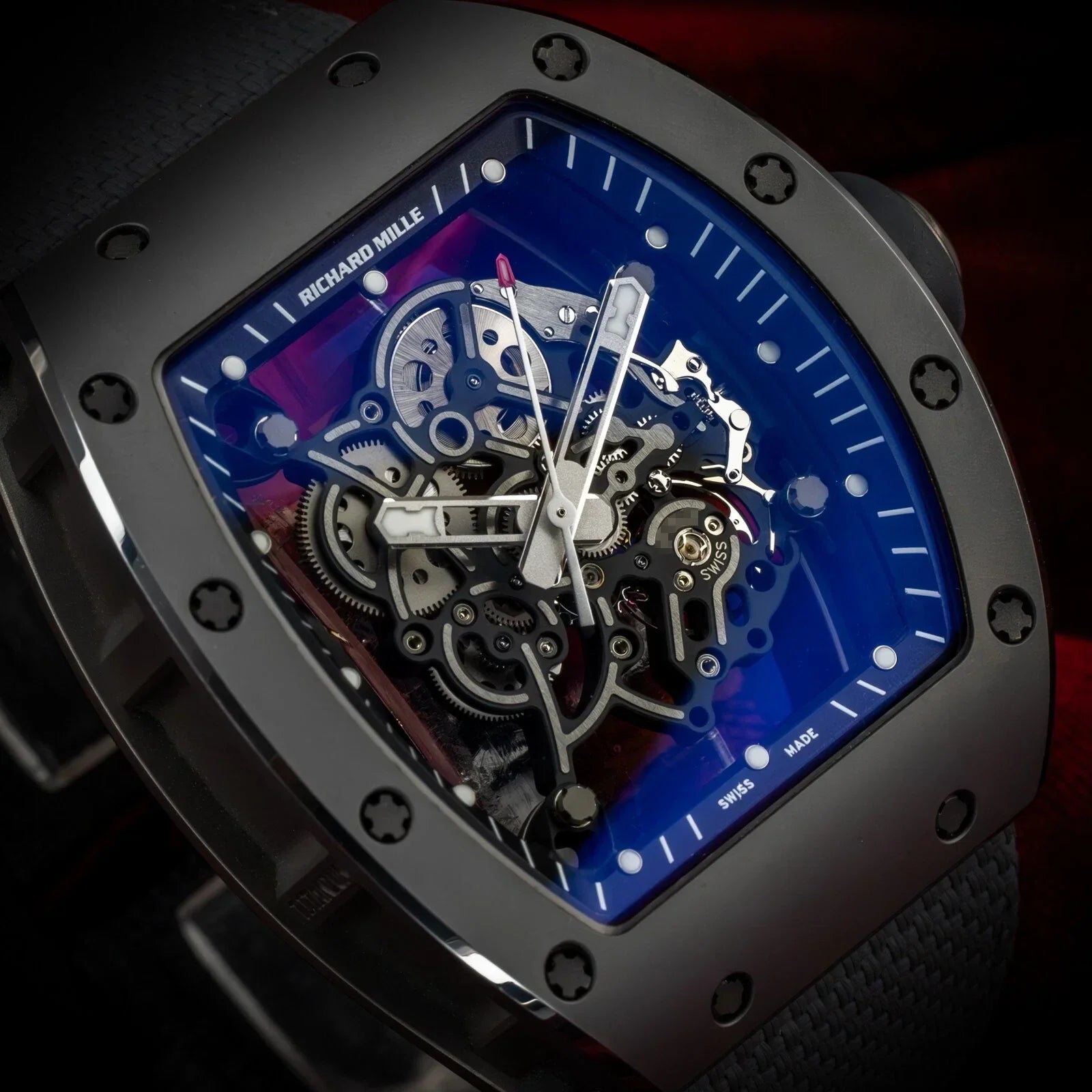 Richard Mille Bubba Watson Black Ceramic Skeleton Dial RM055